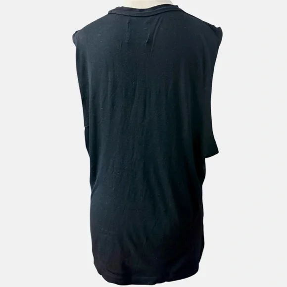 Vintage UNIF “In Halin” WTF black with logo graphic sleeveless top size small - Picture 5 of 7